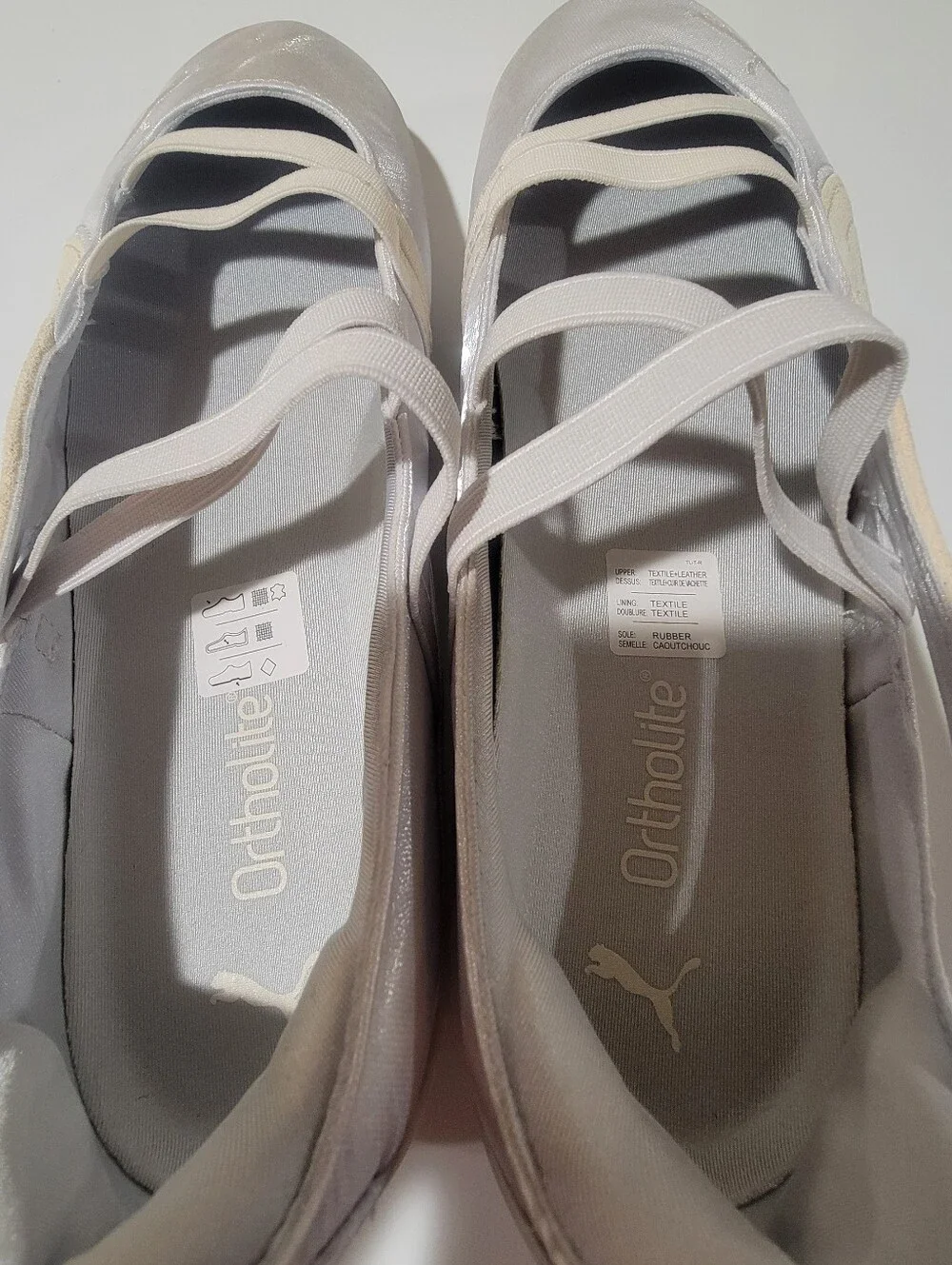 Puma Speedcat Silver Mist Ballet Slip-On Sneakers Size 8 READ DESCRIPTION